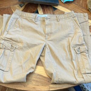 Men’s Amazon Essentials Khaki Cargo Pants 34x32